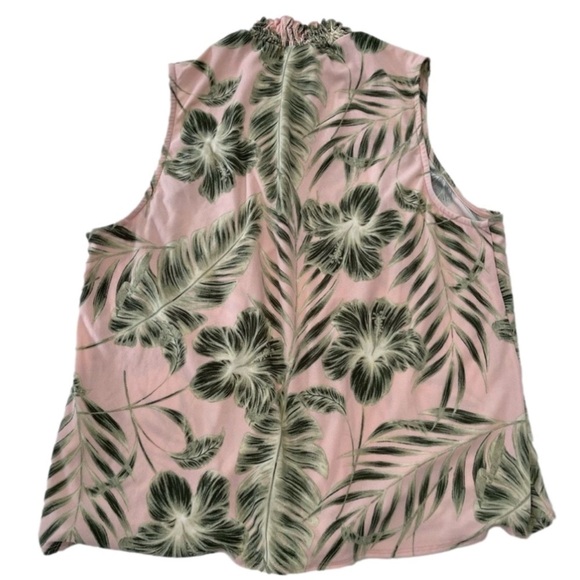 W5 TOP BLOUSE Mock neck Size XL sleeveless - Picture 3 of 5